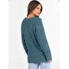 image:imageANRABESS Ribbed V Neck Long Sleeve Shirts for Women  Soft lightweight Sweaters Loose Fit Office Work Casual Daily Wear Tunic 2026 Fall Winter Transition OutfitsLake Blue