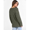 image:imageANRABESS Ribbed V Neck Long Sleeve Shirts for Women  Soft lightweight Sweaters Loose Fit Office Work Casual Daily Wear Tunic 2026 Fall Winter Transition OutfitsDeep Green