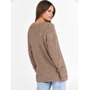 image:imageANRABESS Ribbed V Neck Long Sleeve Shirts for Women  Soft lightweight Sweaters Loose Fit Office Work Casual Daily Wear Tunic 2026 Fall Winter Transition OutfitsDeep Khaki