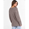 image:imageANRABESS Ribbed V Neck Long Sleeve Shirts for Women  Soft lightweight Sweaters Loose Fit Office Work Casual Daily Wear Tunic 2026 Fall Winter Transition OutfitsCoffee