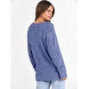 image:imageANRABESS Ribbed V Neck Long Sleeve Shirts for Women  Soft lightweight Sweaters Loose Fit Office Work Casual Daily Wear Tunic 2026 Fall Winter Transition OutfitsNavy Blue