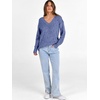 image:imageANRABESS Ribbed V Neck Long Sleeve Shirts for Women  Soft lightweight Sweaters Loose Fit Office Work Casual Daily Wear Tunic 2026 Fall Winter Transition OutfitsNavy Blue