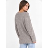 image:imageANRABESS Ribbed V Neck Long Sleeve Shirts for Women  Soft lightweight Sweaters Loose Fit Office Work Casual Daily Wear Tunic 2026 Fall Winter Transition OutfitsGrey Begie