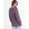 image:imageANRABESS Ribbed V Neck Long Sleeve Shirts for Women  Soft lightweight Sweaters Loose Fit Office Work Casual Daily Wear Tunic 2026 Fall Winter Transition OutfitsPurple