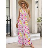 image:imageANRABESS Women Jumpsuits 2026 Casual Sleeveless V Neck Wide Leg Jumper Romper Beach Vacation Clothes Summer One Piece OutfitsMulticolour Floral