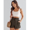 image:imageANRABESS Women Linen Shorts Wide Leg High Waist Loose Elastic Drawstring Casual Dressy 2026 Summer for Beach Vacation DailyCoffee