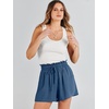image:imageANRABESS Women Linen Shorts Wide Leg High Waist Loose Elastic Drawstring Casual Dressy 2026 Summer for Beach Vacation DailyDeep Blue