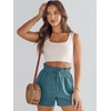 image:imageANRABESS Women Linen Shorts Wide Leg High Waist Loose Elastic Drawstring Casual Dressy 2026 Summer for Beach Vacation DailyLake
