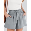 image:imageANRABESS Women Linen Shorts Wide Leg High Waist Loose Elastic Drawstring Casual Dressy 2026 Summer for Beach Vacation DailyLight Grey