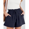 image:imageANRABESS Women Linen Shorts Wide Leg High Waist Loose Elastic Drawstring Casual Dressy 2026 Summer for Beach Vacation DailyNavy Blue