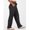 image:imageANRABESS Women Ribbed Knit Pajama Pants with Pockets  Soft Fuzzy Comfy Wide Leg Pants Lounge Drawstring Fall Loose Pj Bottoms TrousersBlack