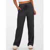 image:imageANRABESS Women Ribbed Knit Pajama Pants with Pockets  Soft Fuzzy Comfy Wide Leg Pants Lounge Drawstring Fall Loose Pj Bottoms TrousersBlack