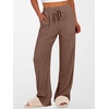 image:imageANRABESS Women Ribbed Knit Pajama Pants with Pockets  Soft Fuzzy Comfy Wide Leg Pants Lounge Drawstring Fall Loose Pj Bottoms TrousersDark Brown