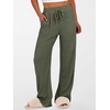 image:imageANRABESS Women Ribbed Knit Pajama Pants with Pockets  Soft Fuzzy Comfy Wide Leg Pants Lounge Drawstring Fall Loose Pj Bottoms TrousersDeep Green