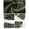 image:imageANRABESS Women Ribbed Knit Pajama Pants with Pockets  Soft Fuzzy Comfy Wide Leg Pants Lounge Drawstring Fall Loose Pj Bottoms TrousersDeep Green