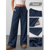 image:imageANRABESS Womens Baggy Wide Leg Palazzo Pants  Loose Fit Drawstring Elastic Waist Trousers with Pockets Casual Flowy Lounge Work Outfits 2026 Fall summer ClothesNavy Blue