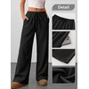 image:imageANRABESS Womens Baggy Wide Leg Palazzo Pants  Loose Fit Drawstring Elastic Waist Trousers with Pockets Casual Flowy Lounge Work Outfits 2026 Fall summer ClothesBlack