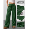 image:imageANRABESS Womens Baggy Wide Leg Palazzo Pants  Loose Fit Drawstring Elastic Waist Trousers with Pockets Casual Flowy Lounge Work Outfits 2026 Fall summer ClothesGreen