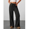 image:imageANRABESS Womens Baggy Wide Leg Palazzo Pants  Loose Fit Drawstring Elastic Waist Trousers with Pockets Casual Flowy Lounge Work Outfits 2026 Fall summer ClothesBlack