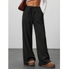 image:imageANRABESS Womens Baggy Wide Leg Palazzo Pants  Loose Fit Drawstring Elastic Waist Trousers with Pockets Casual Flowy Lounge Work Outfits 2026 Fall summer ClothesBlack