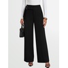 image:imageANRABESS Womens Buckle Dress Pants with Pockets  Wide Leg Low Waist Office Dressy Formal Business Casual Long Fall Trousers with Pockets Solid amp StripedBlack