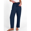 image:imageANRABESS Womens Casual Cropped Pants Drawstring Elastic Waist Ankle Trousers Comfy for Lounge Office Versatile Daily WearNavy Blue