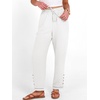 image:imageANRABESS Womens Casual Cropped Pants Drawstring Elastic Waist Ankle Trousers Comfy for Lounge Office Versatile Daily WearWhite