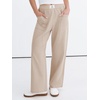image:imageANRABESS Womens Casual Pants 2026 Summer Loose Fit Lounge Pants with Pockets High Waisted Elastic Waist Straight Leg Trousers Parchment S
