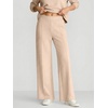 image:imageANRABESS Womens Long Sleeve Notched V Neck 2 Piece Set  Raglan Sweatshirt amp Wide Leg Pants Loose WrinkleFree Sweatsuit Daily Airport Matching Lounge sets Fall Winter OutfitsAlmond