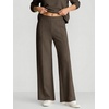 image:imageANRABESS Womens Long Sleeve Notched V Neck 2 Piece Set  Raglan Sweatshirt amp Wide Leg Pants Loose WrinkleFree Sweatsuit Daily Airport Matching Lounge sets Fall Winter OutfitsDark Brown