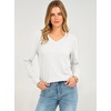 image:imageANRABESS Womens Long Sleeve V Neck Waffle Knit Shirts  Dressy Casual Tunic Tops Soft Comfortable Loose Fit Basic Tees Travel Work Daily Wear Fall Spring Winter BlouseWhite