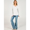 image:imageANRABESS Womens Long Sleeve V Neck Waffle Knit Shirts  Dressy Casual Tunic Tops Soft Comfortable Loose Fit Basic Tees Travel Work Daily Wear Fall Spring Winter BlouseWhite