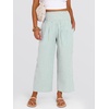 image:imageANRABESS Womens Striped Gingham Palazzo Pants  Wide Leg Smocked High Waisted Cropped PJ Bottoms Lounge amp Casual Summer Fall Comfy Cute Pants with PocketsGreen White Stripe Stripe