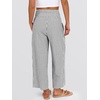 image:imageANRABESS Womens Striped Gingham Palazzo Pants  Wide Leg Smocked High Waisted Cropped PJ Bottoms Lounge amp Casual Summer Fall Comfy Cute Pants with PocketsBlack White Stripe
