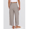 image:imageANRABESS Womens Striped Gingham Palazzo Pants  Wide Leg Smocked High Waisted Cropped PJ Bottoms Lounge amp Casual Summer Fall Comfy Cute Pants with PocketsBrown White Stripe