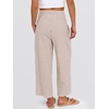 image:imageANRABESS Womens Striped Gingham Palazzo Pants  Wide Leg Smocked High Waisted Cropped PJ Bottoms Lounge amp Casual Summer Fall Comfy Cute Pants with PocketsLight Brown White Stripe