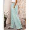 image:imageANRABESS Womens Striped Gingham Palazzo Pants  Wide Leg Smocked High Waisted Pajama Pants Lounge amp Casual Summer Fall Cute Pants with PocketsGreen White Plaid