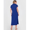 image:imageANRABESS Womens Summer Casual Polo V Neck Dresses  Short Sleeve Split Tshirt Maxi Dress with Pockets Soft WrinkleFree Loose Fit Beach Vacation Travel Outfit Summer ClothesRoyal Blue