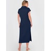 image:imageANRABESS Womens Summer Casual Polo V Neck Dresses  Short Sleeve Split Tshirt Maxi Dress with Pockets Soft WrinkleFree Loose Fit Beach Vacation Travel Outfit Summer ClothesNavy Blue