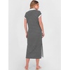 image:imageANRABESS Womens Summer Casual Polo V Neck Dresses  Short Sleeve Split Tshirt Maxi Dress with Pockets Soft WrinkleFree Loose Fit Beach Vacation Travel Outfit Summer ClothesBlack White Stripe