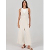 image:imageANRABESS Womens Summer Linen Wide Leg Sleeveless Jumpsuits  V Neck Cutout High Waist Rompers Breathable Lightweight Beach Vacation Pants Outfit Casual Dressy Fall Winter Resort WearWhite