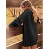image:imageANRABESS Womens Sweater Dress Oversized Cable Knit Chunky Long Sleeve Short Dresses 2026 Fall Outfits Vacation Winter ClothesBlack