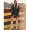 image:imageANRABESS Womens Sweater Dress Oversized Cable Knit Chunky Long Sleeve Short Dresses 2026 Fall Outfits Vacation Winter ClothesDeep Gray