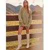 image:imageANRABESS Womens Sweater Dress Oversized Cable Knit Chunky Long Sleeve Short Dresses 2026 Fall Outfits Vacation Winter ClothesKhaki