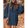 image:imageANRABESS Womens Sweater Dress Oversized Cable Knit Chunky Long Sleeve Short Dresses 2026 Fall Outfits Vacation Winter ClothesNavy