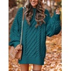 image:imageANRABESS Womens Sweater Dress Oversized Cable Knit Chunky Long Sleeve Short Dresses 2026 Fall Outfits Vacation Winter ClothesOpal