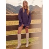 image:imageANRABESS Womens Sweater Dress Oversized Cable Knit Chunky Long Sleeve Short Dresses 2026 Fall Outfits Vacation Winter ClothesPurple