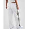 image:imageANRABESS Womens Sweatpants Wide Leg Striped Track Pants  Straight Leg High Elastic Drawstring Waist Sweat Pants amp PocketsSide Slit HemAthleisure SportyCasual LoungeFall WinterWhite