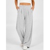 image:imageANRABESS Womens Wide Leg Baggy Sweatpants  High Waisted Loose Fit Track Pants with Pockets Soft Comfy Casual Lounge amp Travel Outfits Fall Winter ClothesLight Grey