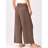image:imageANRABESS Womens Wide Leg Palazzo Pants with Pockets  Lightweight Breathable High Waisted Pants Beach Vacation Flowy Lounge amp Casual Summer TrousersCoffee Brown